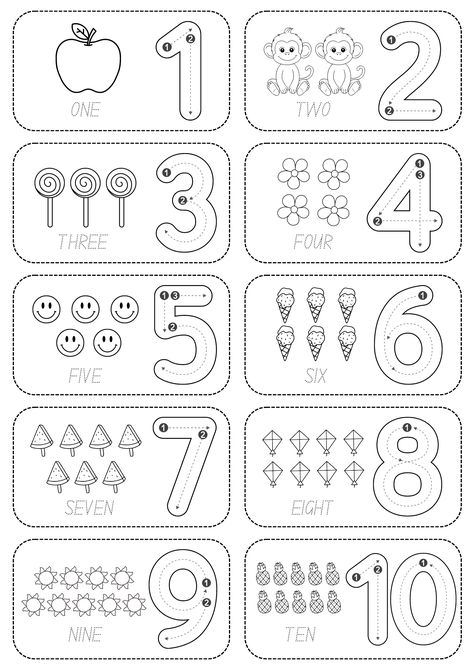 Free Printable Number Flashcards 1-100 with words [PDF] - Number Dyslexia Number 1-10 Worksheets Preschool Math, Maths Worksheet Preschoolers, Number Learning Worksheets, Free Printable Counting Worksheets, Number Review Worksheets 1-10, Maths Number Activities, Number Mats 1-10 Free Printable, 123 Printables Free, Learning Kids Activity