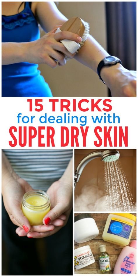 Dry skin driving you crazy? We've found 15 dry skin tips to help you moisturize and rejuvenate your skin, especially during the summer and winter months. Dry Skin Tips, Super Dry Skin, Skin Care Routine For 20s, Dry Skin Remedies, Skin Care Lotions, Lotion For Dry Skin, Dry Skin Care, Skin Remedies, Flaky Skin