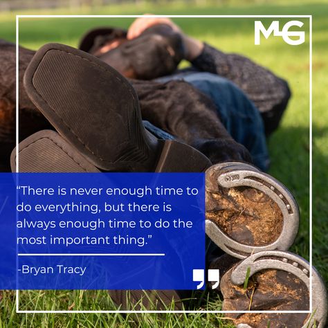 It’s all in how we use it! As Bryan Tracy says, “There is never enough time to do everything, but there is always enough time to do the most important thing.” Leave a thumbs up if you needed to hear this today. P.S. - Are you going to actually enjoy your horse this weekend? If not, message us “HELP” to see how we can change that for you and your horse #naturalhorsemanship #horsequotes #lifelessons #inspiration #horsesthatinspire #teammg #thehorseguru #horsetraining Bryan Tracy, Natural Horsemanship, Free Horses, Horse Tips, All About Horses, Horse Quotes, Inspirational Quotes God, Quotes God, Never Enough