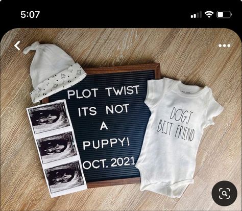 Pregnancy Announcement To, Baby Announcement To Friends In Person, First Baby Pregnancy Announcement, Dog Baby Announcing Ideas, Dog Announcement Pregnancy, Plot Twist Baby Announcement, Baby Reveal With Dog, Pregnancy Announcement Ideas With Dog, Pregnancy Announcement To Mom Ideas