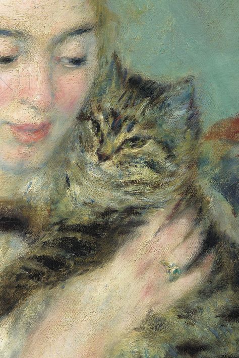 Renoir Art, Famous Art Pieces, Dot Grid Paper, Aesthetic Paintings, Jean Renoir, Cat Portrait Painting, Renoir Paintings, Classic Art Prints, Pierre Auguste