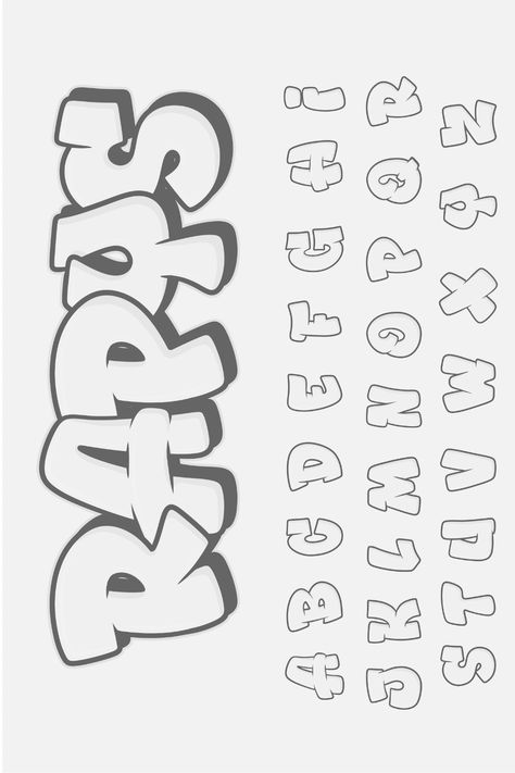 Fat Fonts Grafity Huruf, Font Chữ Calligraphy, Block Letters Font Alphabet, Cool Lettering Fonts Alphabet, Cool Writing Styles, Cute Lettering Fonts, Cool Letters To Draw, Fun Fonts To Draw, Fun Fonts Alphabet