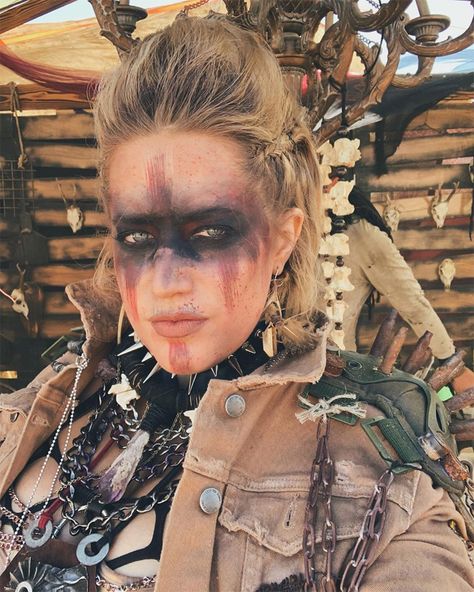 Mad-Max-Wasteland-Weekend-2019 Apocalypse Makeup, Mad Max Film, Apocalypse Costume, Mad Max Costume, Max Makeup, Wasteland Warrior, Event Director, Post Apocalyptic Costume, Desert Festival