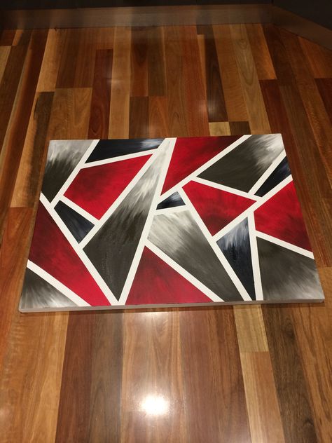 Canvas abstract shapes red black grey Red And Black Canvas Painting, Red And Grey Paintings, Red And Black Paintings Simple, Black Paint Ideas, Red Canvas Painting Ideas, Red Paintings Canvas, Painting Stainless Steel, Red Paint Splatter, Splatter Background