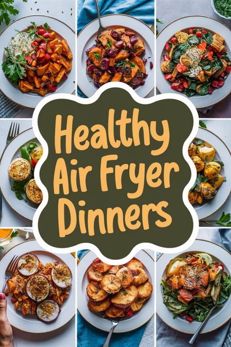 Explore a variety of healthy air fryer recipes perfect for easy weeknight dinners. From crispy snacks to flavorful meals, these recipes are both delicious and guilt-free. Find inspiration for your next healthy air fryer dish here! Healthy Meal Ideas Air Fryer, Meal Ideas For Air Fryer, Healthy Air Fry Dinner Recipes, Air Fryer Prep Meals, Easy Cheap Air Fryer Meals, Air Fryer Recipes Easy Snacks Healthy, Quick Dinner Air Fryer, Recipes For Air Fryers, Air Fryer Dinner For One