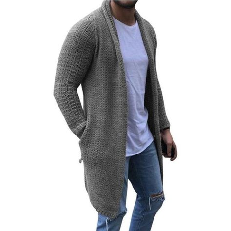 Mens knitted cardigan