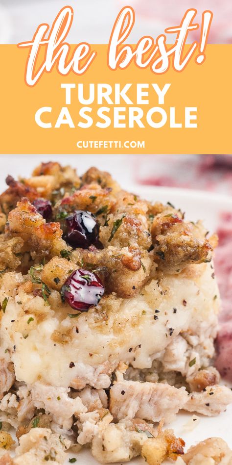 Turkey Dinner Casserole Thanksgiving Leftovers, Turkey And Stuffing Leftover Recipes, Holiday Leftover Recipes, Ground Turkey Thanksgiving Recipes, Thanksgiving Leftovers Recipes Ideas, Ground Turkey And Stuffing Casserole, Fall Turkey Recipes, Leftover Turkey Dinner Ideas, Turkey Stuffing Casserole Recipes