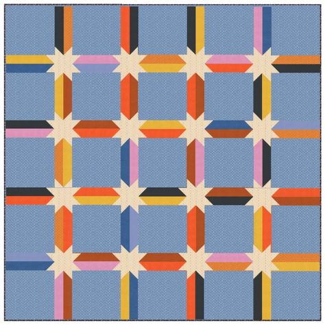 Modern Star Quilt Patterns, Hand Sewn Quilt Patterns, Quilt Patterns Vintage, Quilt Graphic Design, Quilt Color Combinations, Quilt Mural, King Size Quilt Patterns, Cool Quilts, Scandinavian Quilts