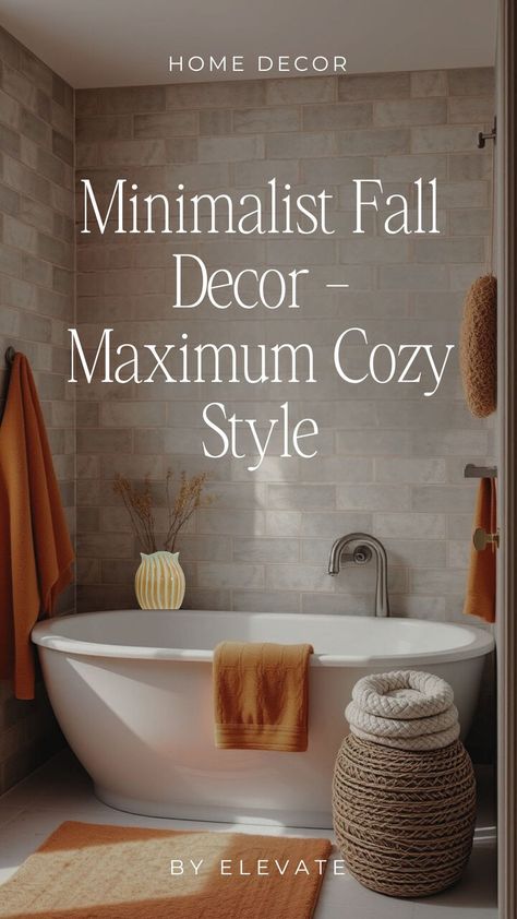 fall home decor Aesthetics Guide, Minimalist Bathroom Ideas, Minimalist Fall Decor, Fall Bathroom Decor Ideas, Fall Bathroom Decor, Fall Bathroom, Elevated Homes, Home Aesthetics, Elegant Mirrors