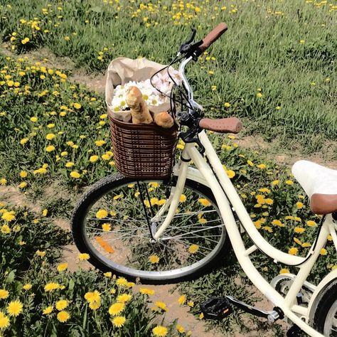 Bicycle Aesthetic, Aesthetic Bike, Summer Bike, Bike Aesthetic, Seni Vintage, Cottage Aesthetic, Cottage Core Aesthetic, Cottagecore Aesthetic, Spring Aesthetic