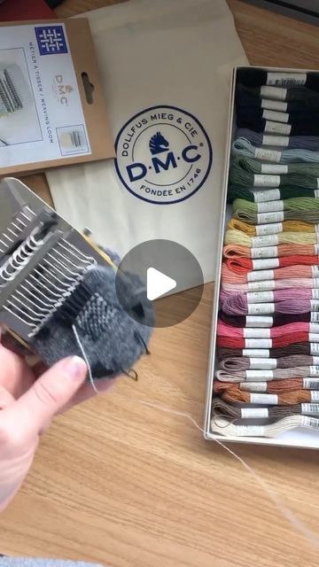 Melissa Galbraith on Instagram: "When @dmc_embroidery asked if I wanted to try their new Eco Vita thread, I had to say yes! They kindly sent me the full line of their naturally dyed organic wool, weaving loom, and their new mending book. ⁠
⁠
I haven’t worked with this kind of thread or weaving loom before and figured it would be best to start small with a woven sock mend. ⁠
⁠
Here’s how it went and the final mend!⁠
⁠
The weaving loom was very easy to use. I liked that I could easily see which rows to weave through by changing the direction of the hooks. ⁠
⁠
And the Eco Vita thread is a dream! 

When I saw the rainbow of colors, I was very surprised to learn it was all naturally dyed. Plus, the thread is so soft and easy to stitch with. So much so that I already have my next mending project Visible Mending Stitches, Wool Weaving, Dmc Embroidery, Visible Mending, Weaving Loom, Loom Weaving, Naturally Dyed, Say Yes, The Rainbow