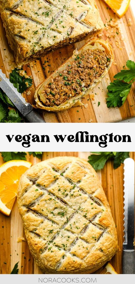 Ground Beef Mushrooms, Vegetarian Wellington, Vegan Wellington, Nora Cooks, Vegan Meat Recipe, Vegan Ground Beef, Fit Recipes, Vegan Beef, Vegan Worcestershire Sauce