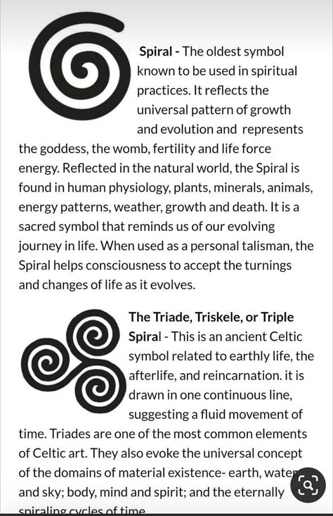 Triple Goddess Symbol Meaning, Triscalian Tattoo, Spiral Meaning Spiritual, Double Spiral Meaning, Triskelion Meaning, Green Witch Tattoo, Moon Symbol Meaning, Triquetra Meaning, Celtic Triskel