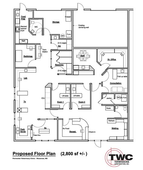 Pet Clinic Design Floor Plans, Clinic Plan, Vet Clinic Blueprints, Veterinary Hospital Floor Plans, Hospital Plan, Large Animal Vet Clinic Design, Veterinary Design, Hospital Floor Plan, Veterinary Office