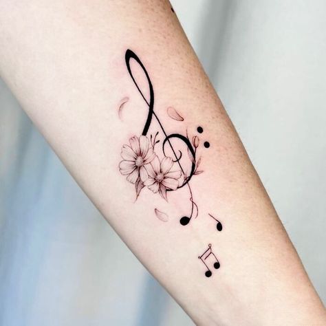 Small Music Tattoos, Dna Tattoo, Music Notes Tattoo, Music Note Tattoo, Music Tattoo Designs, Note Tattoo, Tasteful Tattoos, Gaming Tattoo, Tatuaje A Color