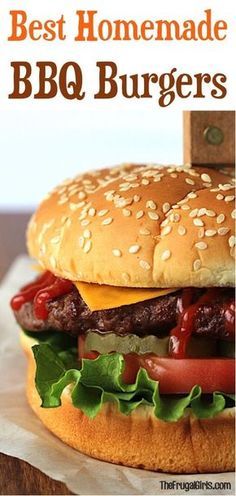 Burger Recipes Seasoning, Bbq Burger Recipes, Bbq Hamburgers, Barbecue Burgers, Smoked Burgers, Bbq Burger, Homemade Barbecue, Homemade Burger, Best Burger Recipe