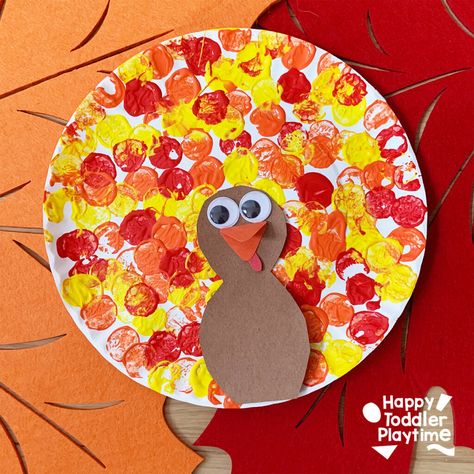 Fun and Easy Turkey Crafts for Toddlers - Happy Toddler Playtime Pilgrim Crafts, Thanksgiving Crafts For Toddlers, Thanksgiving Toddler, Thanksgiving Crafts Preschool, Thanksgiving Turkey Craft, Easy Thanksgiving Crafts, November Crafts, Make Clean, Turkey Art