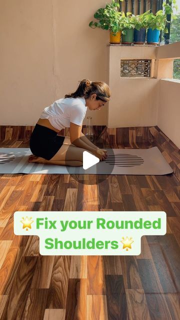 2.2M views · 87K likes | Ael on Instagram: "5 Million 🙏🏻
Hold it for 7-10deep breaths each ❤️‍🔥
Read more about it👇🏻
✨Rounded shoulders often result from poor posture, excessive sitting, or muscle imbalances. Yoga can help by strengthening weak muscles, improving posture, and increasing flexibility. 
✨Poses like Cat-Cow, Cobra, and Shoulder Opener can be particularly beneficial.
 ✨Regular yoga practice can gradually correct rounded shoulders and promote better alignment. 

Join for regular yoga classes. Dm ‘yoga’ for the details 🫶

Follow @foldsbyael 💕
 (Yoga, yoga for shoulder, yoga for flexibility, shoulder stretched)" Yoga For Headaches, Headstand Yoga Poses, Shoulder Yoga, Improving Posture, Cat Cow, Increasing Flexibility, Rounded Shoulders, Kids Yoga Poses, Posture Exercises