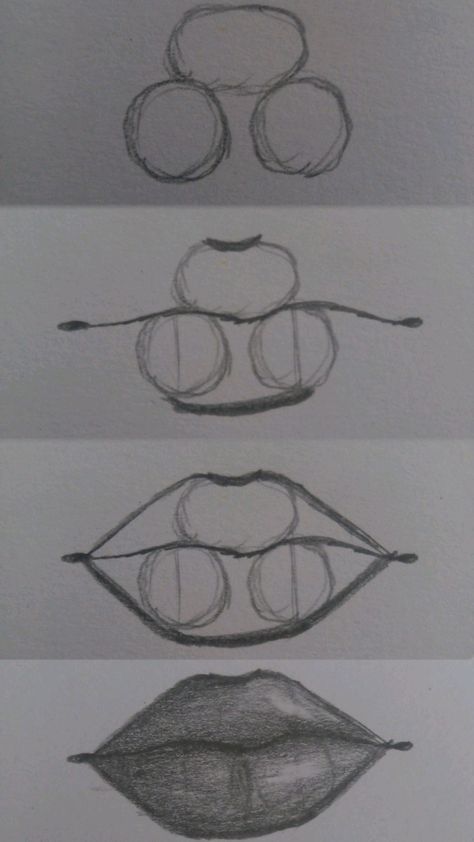 Tutorial On How To Draw Lips, How To Make Lips In Drawing, Easy Drawings Sketches Tutorial, How To Draw Cute Lips, How To Draw People Easy For Beginners, Anime Lips Sketch, How To Draw Lips Easy, Cute Easy Art Ideas, Lips Art Tutorial