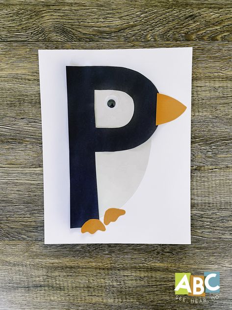 P Is For Panda, P Letter Craft, Letter P Craft, Make Your Own Postcard, Grandchildren Activities, Letter P Crafts, Letters Craft, Plant Lessons, Preschool Letter Crafts