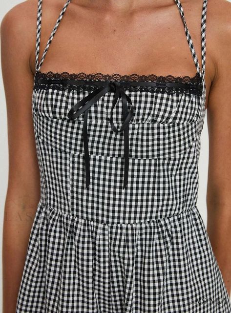 Lasaky - Stylish Trynia Romper in a Timeless Black and White Gingham Pattern Black And White Gingham, Gingham Pattern, Fleece Dress, Dress Black And White, Cotton Romper, Romper Outfit, Sweatshirt Set, Outerwear Outfit, Loungewear Sets