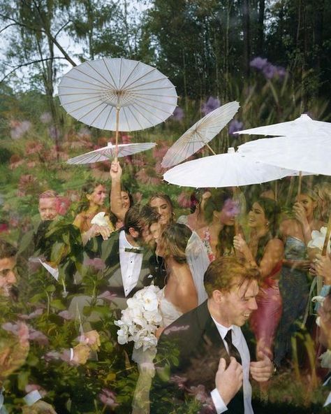 Claire Thorn on Instagram: "My final wedding post 🥹🫶🏽 the after party" Claire Hillthorn Wedding, Fairy Garden Wedding Aesthetic, Claire Hiller Wedding, Chic Garden Party Wedding, Garden Party Elopement, Paper Parasol Wedding, Diy Wedding Aesthetic, Claire Thorn Wedding, Wedding Maximalism