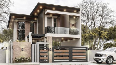 Modern Design Elements 3 Storey House Design Exterior, 3 Storey Residential House, Two Storey Exterior Design, Modern 3 Storey House Design, Modern Asian House Exterior, Modern House Plans 2 Storey, 3 Storey House Design Modern Architecture, Tropical House Design Exterior, Modern House Design 2 Storey