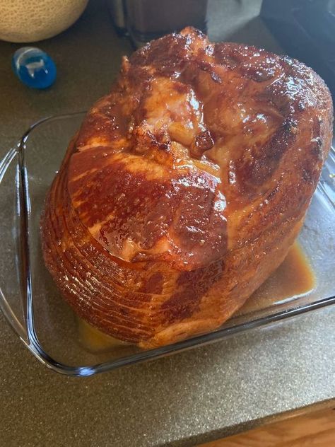 Tasty Food Recipes Honey Baked Ham Copycat, Copycat Honey Baked Ham, Ham Crockpot, Brown Sugar Glazed Ham, Easy Ham Recipes, Orange Glazed Ham, Ham In The Oven, Ham Glaze Brown Sugar, Spiral Sliced Ham