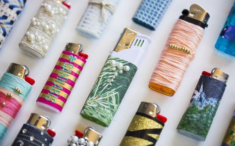 High DIY: 15 Creative Ways to Decorate a Lighter | Leafly Diy Decorate Lighter, Diy Lighter, Lighter Art, Custom Lighters, Craft Projects For Adults, Nail Polish Crafts, Cool Lighters, Simple Craft, Unique Crafts