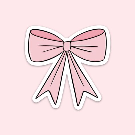 Add a touch of sweetness to your DIY projects with these adorable pink bow stickers. They're perfect for embellishing scrapbooks, cards, and more. #diy #crafts . #Bow_Sticker #Pen_Designs #Notebook_Labels #Bow_Drawing Pen Designs, Bow Sticker, Bow Drawing, Ipad Stickers, Wrapping Inspiration, Dance Pics, Apple Pen, Preppy Stickers, Scrapbook Quotes