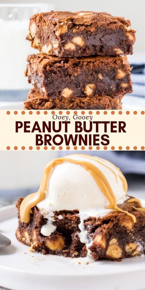 Peanut Butter Brownies Recipe, Cookie Dough Cake, Butter Brownies, Recipes Chocolate, Brownie Ingredients, Best Peanut Butter, Brownies Recipe Easy, Peanut Butter Brownies, Brownie Batter