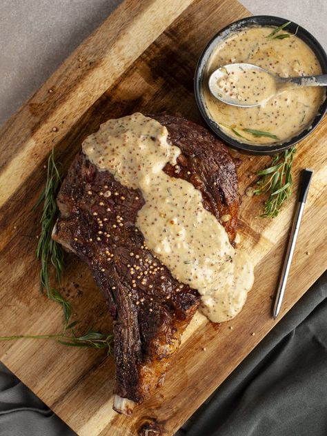 Sauces For Steaks, Steak Sauces Recipes, Mustard Sauce For Steak, Mustard Steak Sauce, Grainy Mustard Sauce, Sauces For Steak, Best Steak Sauce, Steak Sauces, Steak Sauce Recipe