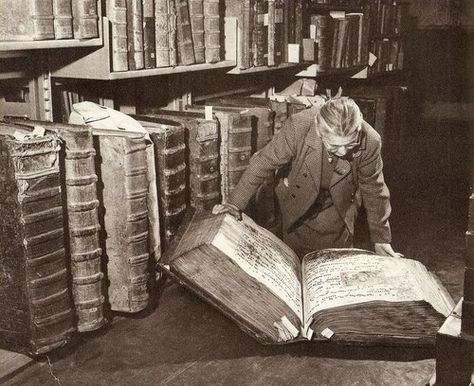 From archives of Prague castle, photo by M.Peterka (Source: Lost and Found in Prague) Giant Library, Stacks Of Books, Man Reading, Prague Castle, Isaac Asimov, Medieval Manuscript, Nikola Tesla, Reading A Book, E Card