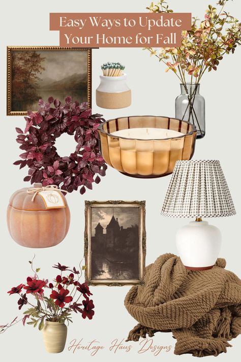 Transform your home for fall with cozy decor swaps, warm colors, & natural touches. Links included for easy shopping & autumn inspiration. Cozy Decor, Fall Home, Autumn Inspiration, Autumn Home, Fall Home Decor, Trending Decor, Warm Colors, Simple Way, Nature Inspired