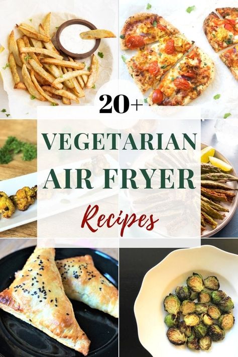 20+ Vegetarian Air Fryer Recipes - Piping Pot Curry Air Fryer Meals Vegetarian, Air Fryer Vegetarian Recipes, Vegetarian Air Fryer Recipes, Vegetarian Air Fryer, Air Fryer Meals, Meals Vegetarian, Air Fryer Recipes Vegetarian, Easy Vegetarian Recipes, Vegetarian Pasta Recipes