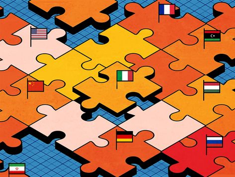 Puzzle by Alessandro Dimitrio on Dribbble Puzzle Piece Graphic Design, Jigsaw Puzzle Illustration, Puzzle Design Graphic, Puzzle Poster Design, Tetris Illustration, Puzzle Illustration Design, Puzzle Graphic Design, Puzzle Layout, Puzzle Theme