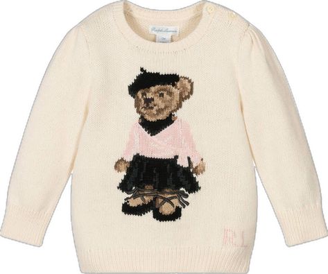 Ralph Lauren Baby Girl, Polo Ralph Lauren Kids, Ralph Lauren Kids, Marken Logo, Polo Bear, Stockholm Fashion, Mode Inspo, Ralph Lauren Sweater, 가을 패션