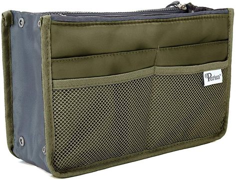 Amazon.com: Periea Handbag Organizer, 12 Compartments - Chelsy (Black, Medium): Shoes Handbag Organizer Insert, Pocket Coffee, Tote Bag Organizer, Types Of Purses, Purse Organizer Insert, Organizer Purse, Purse Insert, Purse Organizer, Women Nurse