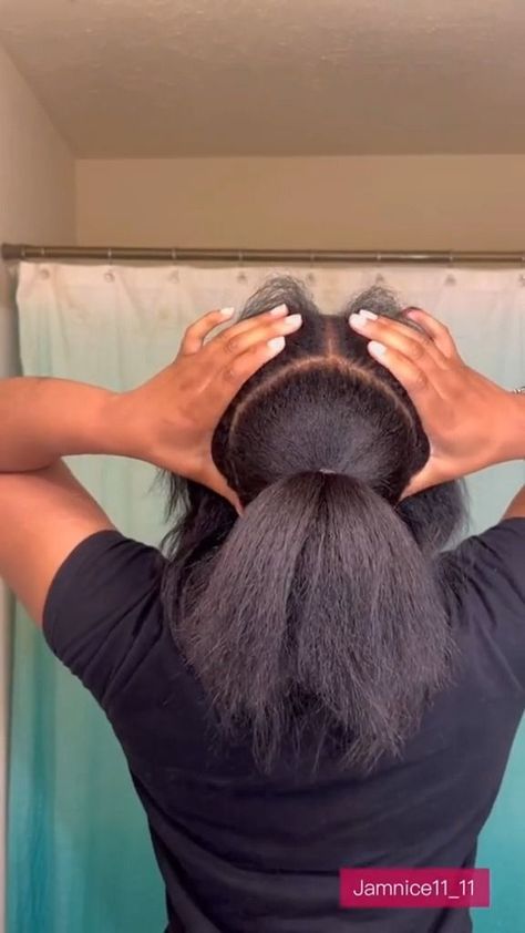 Have you ever tried to create a high ponytail with clip ins in this way? Tutorial repost from @jamnice11_11 | Betterlength | Betterlength · Original audio Ponytail With Clip Ins, Ponytail With Clip, A High Ponytail, High Ponytail, High Ponytails, Clip Ins, Have You Ever, Christmas Decor, To Create