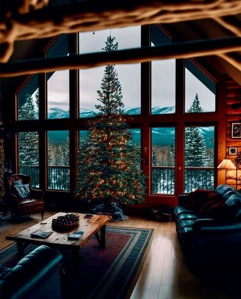 Christmas In The Mountains, Christmas Heaven, Christmas Packages, Garden Railings, Festive Activities, Tree Mountain, Secluded Cabin, Christmas In Heaven, Days Until Christmas