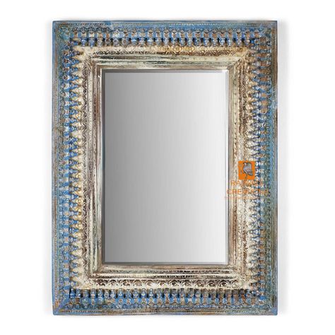 Small Craftsman, Bone Inlay Mirror, Designer Mirror, Beveled Edge Mirror, Distressed Frames, Blue City, Custom Cushions, Traditional Furniture, Mirror Frame