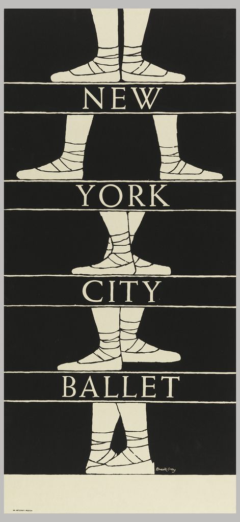 Ballet Poster, George Segal, Ballet Posters, New York City Ballet, I Love New York, Edward Gorey, Autumn In New York, Ligne Claire, Dance Poster