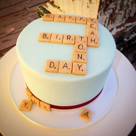 Scrabble Birthday Cake! www.sweetfixrva.com Scrabble Birthday Cake, Scrabble Cake Ideas, Scrabble Themed Party, Scrabble Birthday Party Ideas, Scrabble Cake, Xmas Cakes, 42nd Birthday, Xmas Cake, 70th Birthday Parties