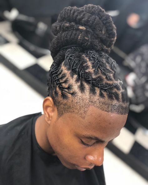 Stylist/Barber @lux_n_locs ... Model: #atlantaloctician #atlantanaturalhair #atlantadreads #newyorkstylist #lastylist #bestlocticianintheworld #locstylesformen #dreads #dreadlocks #dreadlocks #locs #curlyhair # #music #art #atlanta #miami  #vegas #eyecandy #menwithbeards #braids #twist #celebrity #king #body #naturalhair Loc Hairstyles For Men, Locks Hairstyles, Hairstyles Locs, Mens Dreadlock Styles, Lock Styles, Dread Hairstyles For Men, Loc Hairstyles, Dreadlock Hairstyles For Men, Ryan Guzman