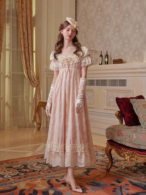 Royalcore – Page – ÀMonBelAmour Romantic Tea, Tea Party Dress, Lace Decor, Wool Clothing, Neckline Designs, Lace Material, Underbust Corset, Styl Retro, Effortless Chic