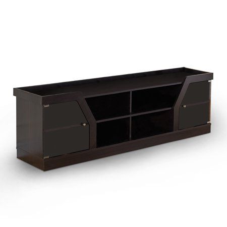 Espresso Tv Stand, Tv Showcase Design, 70 Inch Tv Stand, Tv Showcase, Television Stand, Contemporary Tv Stand, Cabinet Trim, Tv Stand Set, Tv Stand Designs