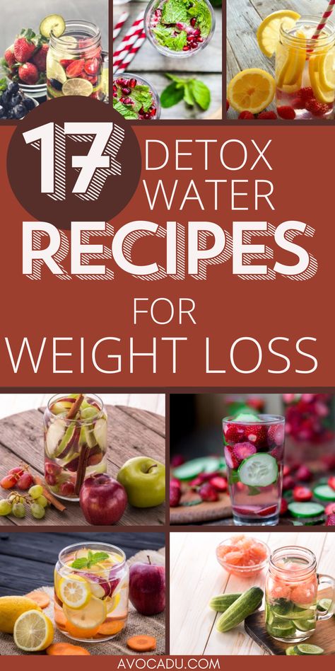 Loosing Weight Water Detox Drinks, Infused Water Recipes Flat Belly, Water Infused Recipes, Water Detox Recipes, Healthy Water Recipes, Fruit Water Recipes, Fat Burning Water, Detox Water Fat Burning, Infused Waters