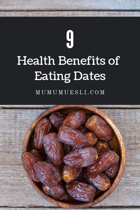 You can improve your overall health, prevent disease, and even have a healthier pregnancy and delivery...all from eating dates! #mumumuesli #cleaneating #nutrition #healthylifestyletips #vegan #vegetarian (Health Benefits of Dates | Benefits of Dates During Pregnancy | Benefits of Eating Dates for Men | Benefits of Eating Dates in the Morning | Health Benefits of Eating Dates on an Empty Stomach | Honey Dates | Red Dates Health Benefits | Clean Eating) Benefits Of Eating Dates, Eating Dates, Benefits Of Dates, Health Benefits Of Dates, Dates Benefits, Benefits Of Organic Food, Lowest Carb Bread Recipe, Healthy Food Options, Low Carb Bread