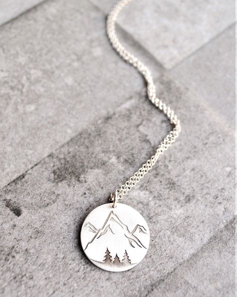 Mountain Necklace/Mountain Charm/Silver Necklace/Mountain Lover/Mountain Pendant/Mountain Range/Hiker Jewelry/Hiking Gift/Outdoor Necklace/Mountain Jewelry/Gift for Women/Wanderlust Jewelry/Hiking Jewelry Elegant minimalistic Sterling Silver 925 mountain necklace. A nature-inspired necklace for all mountain and sea lovers! This handmade silver charm, with an inspiring and special meaning, is an amazing gift idea for all adventure and nature lovers out there. If you truly love nature you will fin Hiking Jewelry, Profile Deep, Mountain And Sea, Wanderlust Jewelry, Mountain Jewelry, Mountain Necklace, Mountain Lover, Hiking Gifts, Beaded Jewels