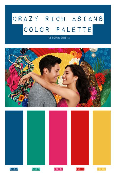 Crazy Rich Asians Poster, Asian Color Palette, Crazy Rich Asians Theme, Crazy Rich Asians Wedding, Color Palette Interior, Poster Design Competition, Debut Theme, Color Palette Interior Design, Movie Color Palette